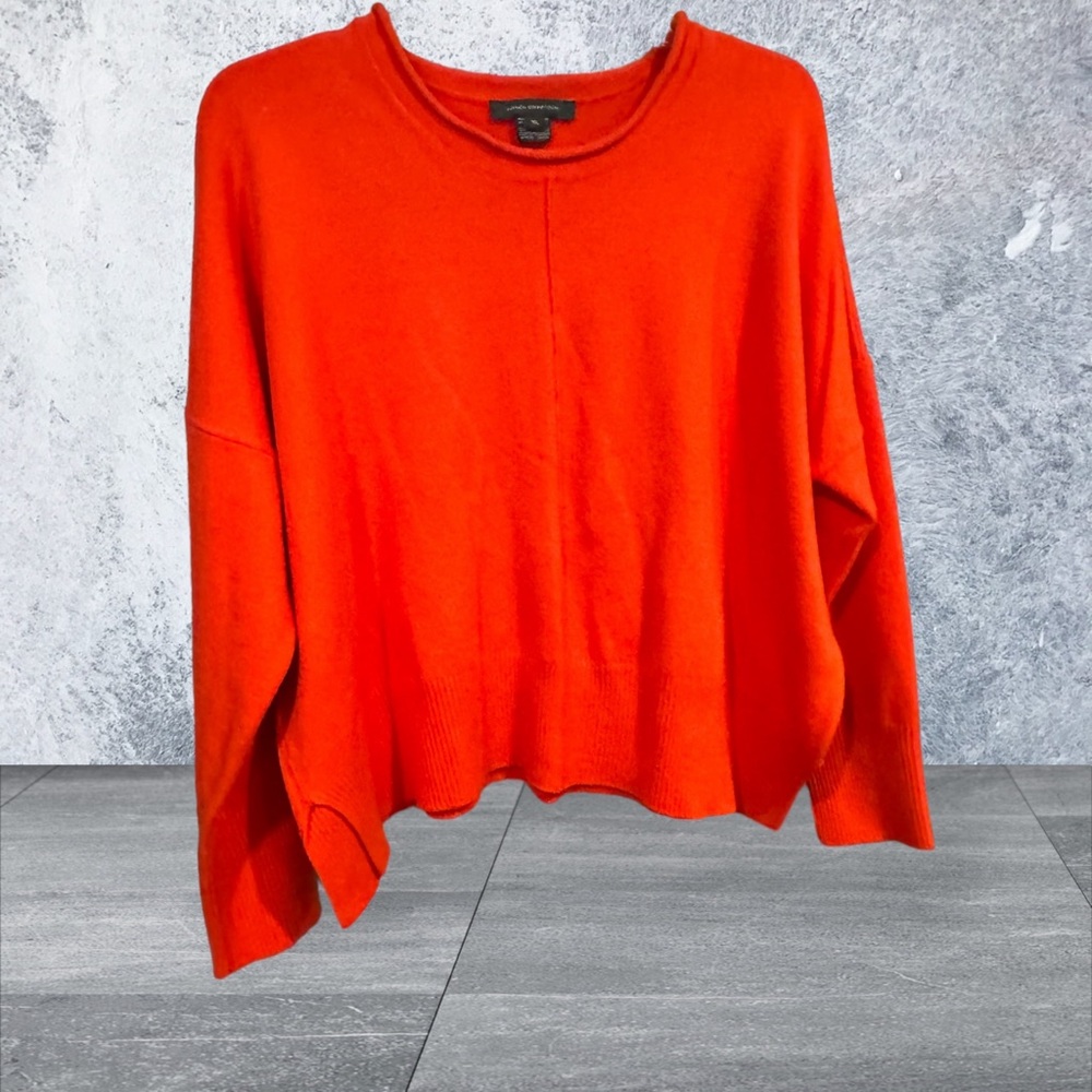 French Connection Orange Roll Neck Sweater. EUC
